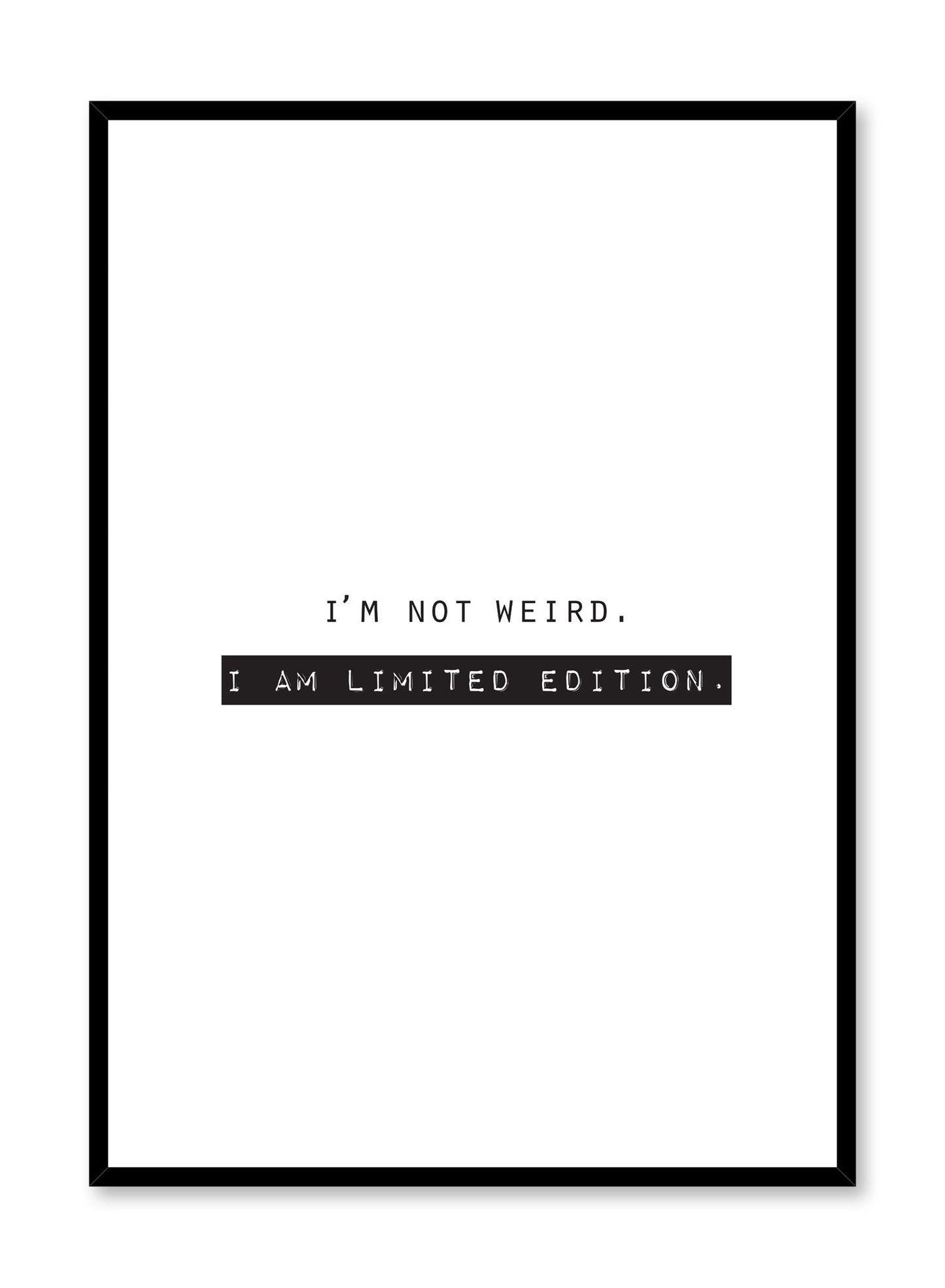 Limited Edition, Poster
